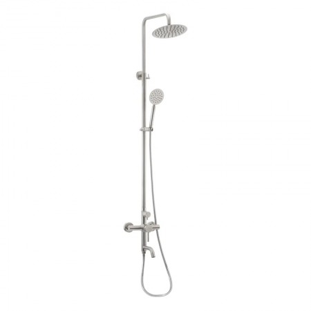 Душевая стойка со смесителем Mixxus SUS-009-J SS0021 нержавеющая сталь